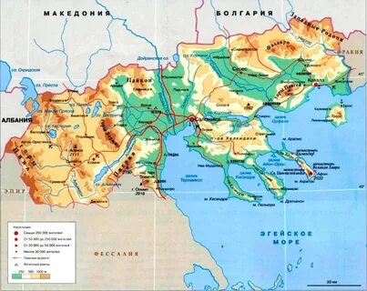 Карта македонии