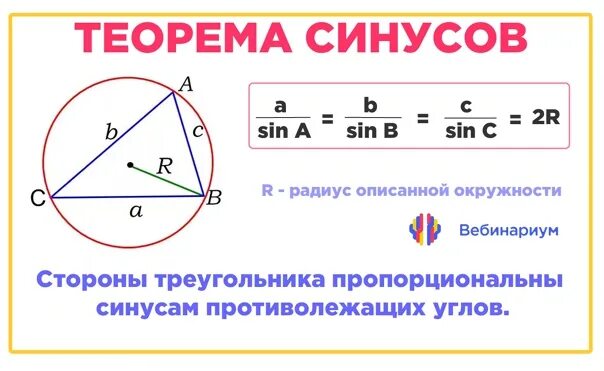 Как найти радиус через синус. Теорема синусов и радиус описанной окружности. радиус вписанной окружности через синус. формула радиуса описанной окружности через синус. теорема синусов вписанная окружность.