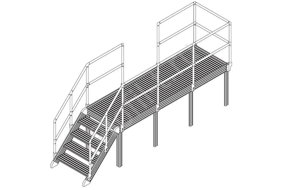 3-7. Маршевая пожарная лестница типа п2. Пожарная многомаршевая лестница. Ограждение опбг-10. Перила для детей на лестницу.