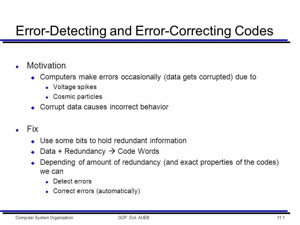 Read errors corrected