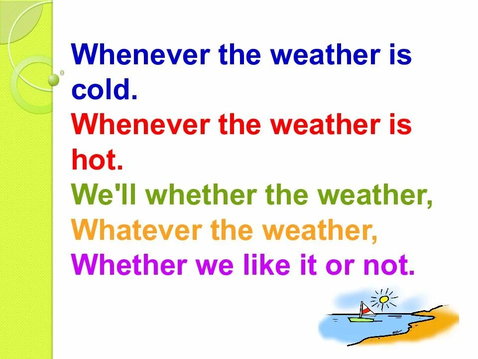 Whether will