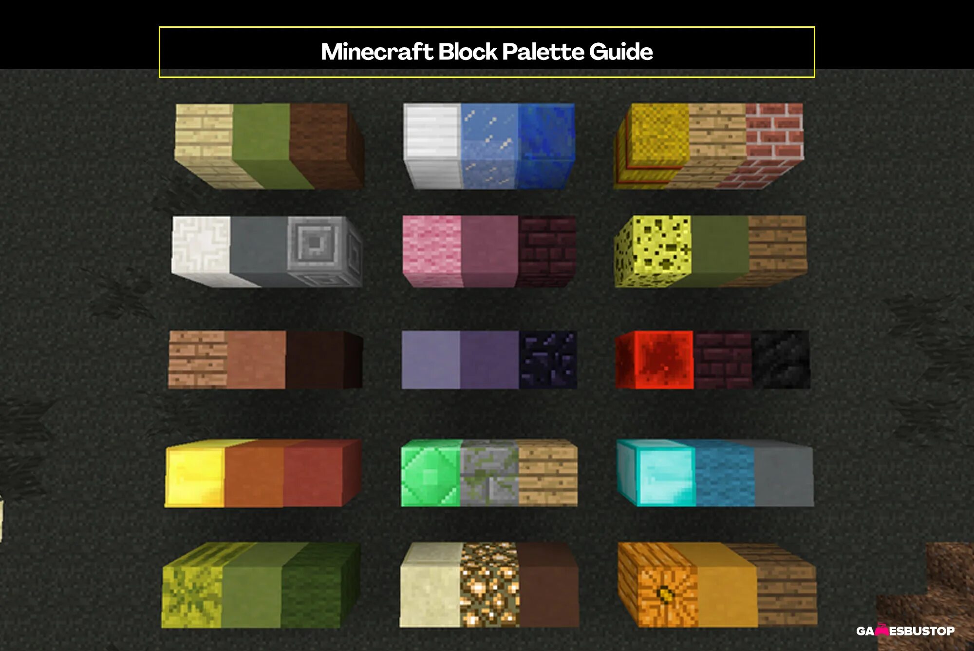 Minecraft colors. Палитра блоков майнкрафт 1.16. Палитра сочетания блоков в майнкрафт. Сочетание цветов в МАЙНКРАФТЕ. Сочетающиеся блоки в МАЙНКРАФТЕ.