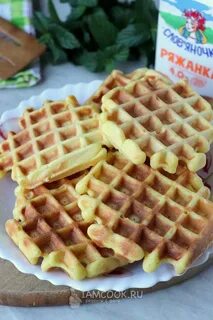 Венские вафли на маргарине в вафельнице