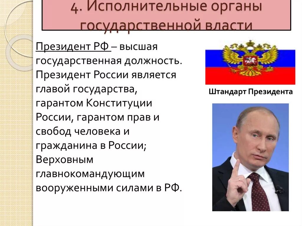 В российской федерации является государственной. Президент РФ является главой. Должность главы государства. Президент РФ является гарантом Конституции РФ прав и свобод человека. Президент РФ является гарантом.