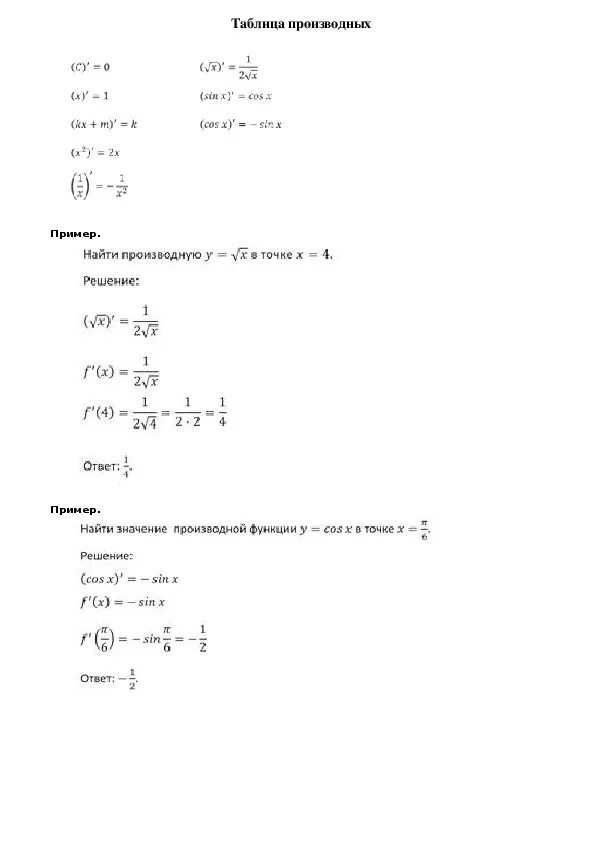 Производные Алгебра 10 класс формулы. Производные таблица производных 10 класс. Производные тема по алгебре 10. Производная таблица 10 класс.