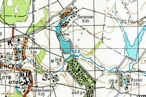Карта 1985 года. Карта потапово. потапово схема. деревня потапово южное бутово на карте.