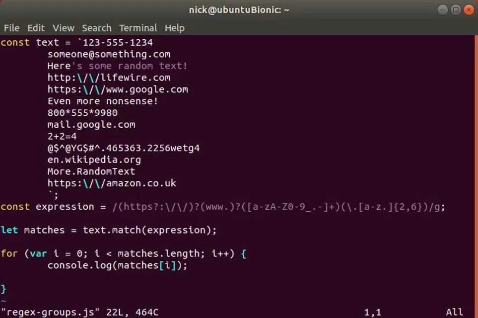 Js regular expressions