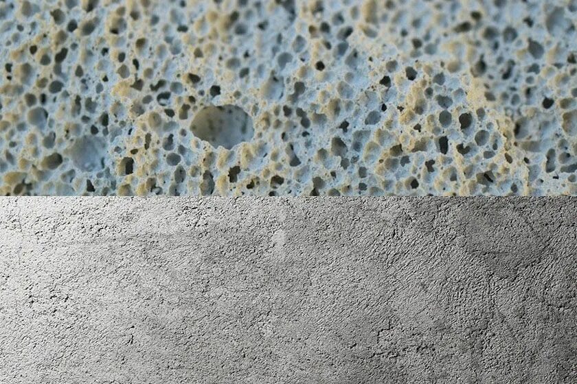 Concrete structure. Структура крупнопористого бетона. Ячеистый бетон. Ячеистый бетон структура. Пористый бетон.