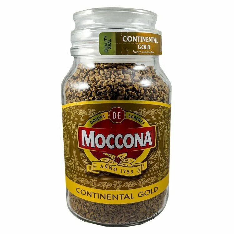 Moccona continental gold. Кофе растворимый Моккона стеклянная банка 190 грамм. Маккона Голд стекло 190 грамм.