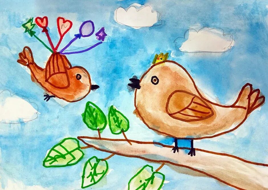 Рисунок на тему день птиц. Птица рисунок. Рисунок на тему птицы. Детские рисунки. Рисование птички.