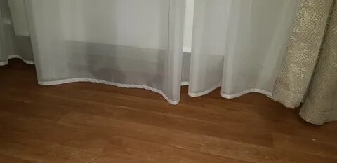 Как укоротить тюль с утяжелителем без обрезания