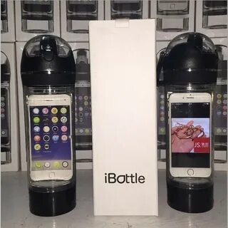 Бутылочка на телефоне