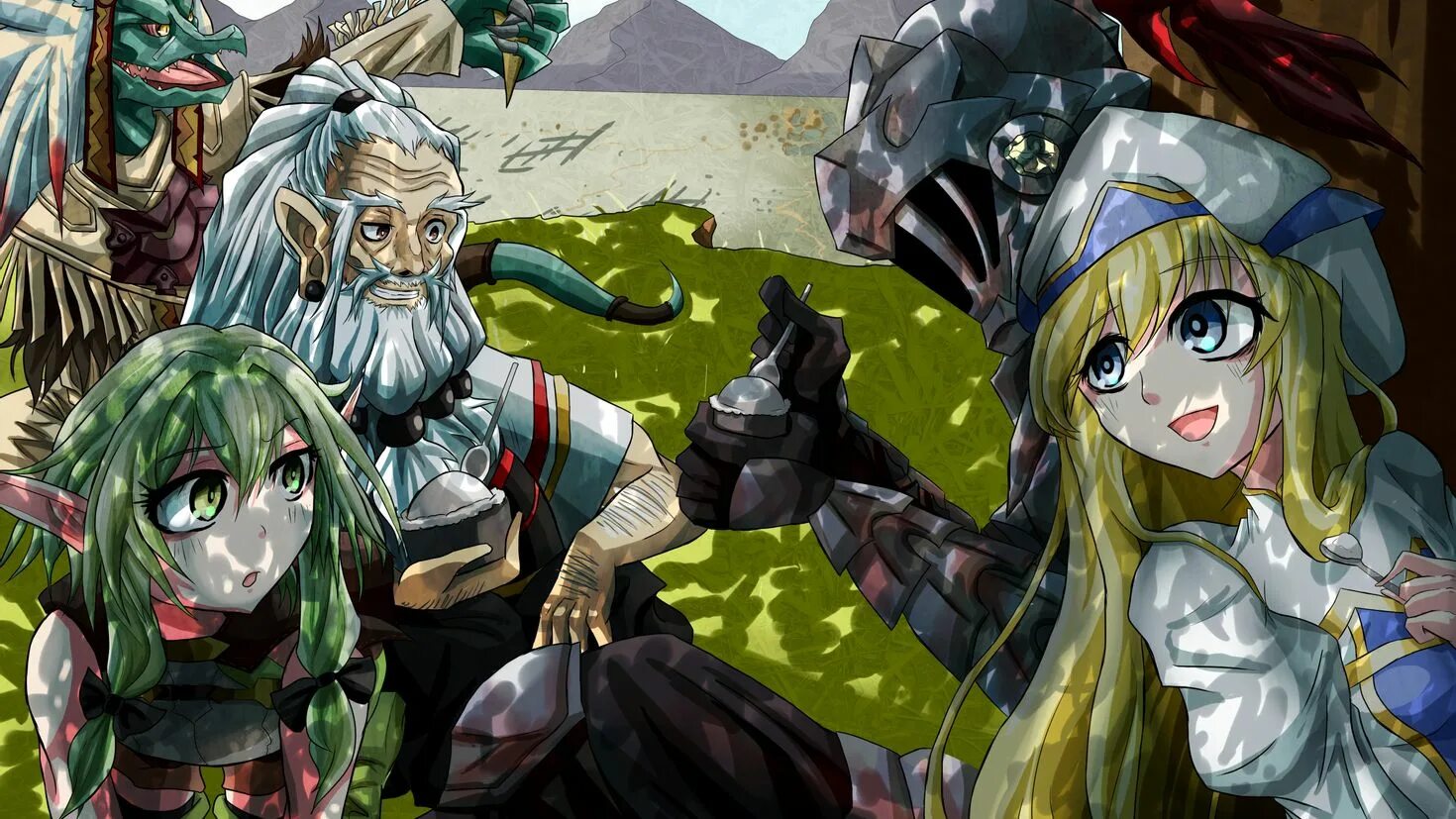 Goblin slayer 2. Goblin slayer. убийца гоблинов дворф. гоблин слеер аниме. дворф шаман убийца гоблинов.