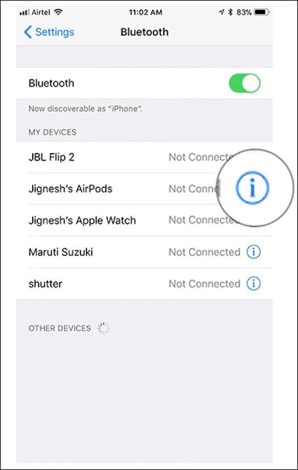 Почему айфон не видит блютуз