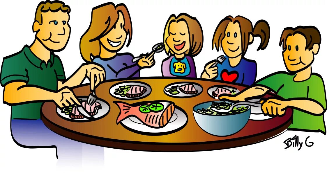 They were eating. Обед клипарт на прозрачном фоне. Ужин рисунок. Семейный обед на прозрачном фоне. Семейный завтрак.