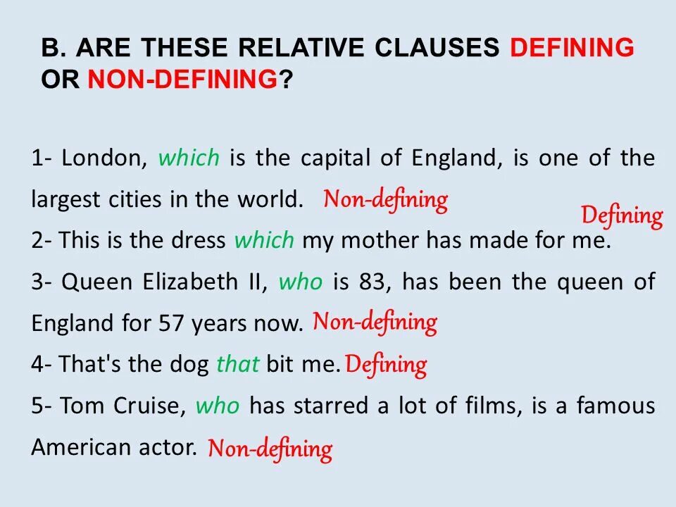 Предложения с last night. Relative Clauses. Relative Clauses в английском. Defining relative Clauses в английском. Defining and non-defining relative Clauses правило.