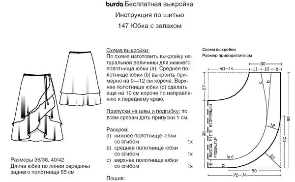 2 юбки с запахом (простые выкройки) Sewing blogs, Clothes sewing patterns, Wrap 