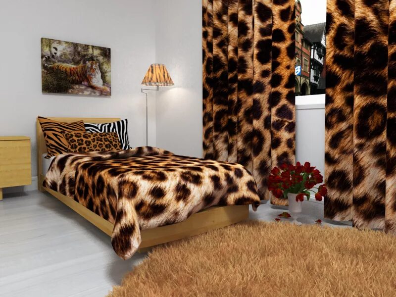 Пестрая шкура. Плед Смун леопардовая. Спальня в леопардовом стиле. Леопард в интерьере. Пятнистый плед.