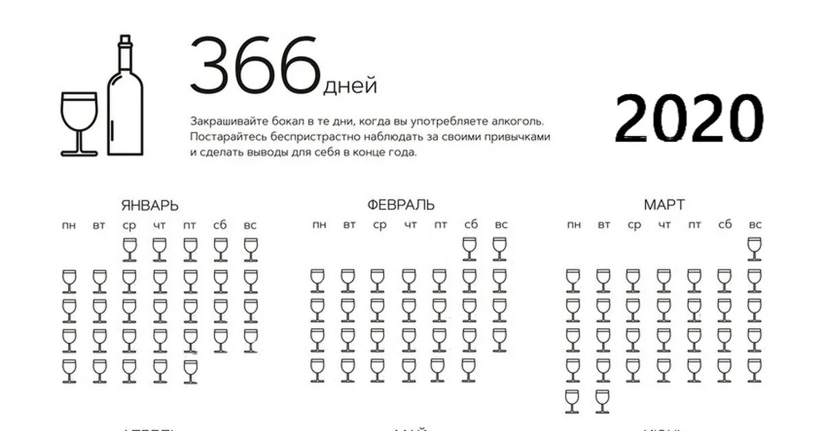 Алкогольный календарь. Сколько дней до 21 апреля 2024 года