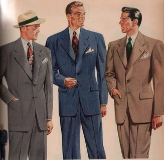 The history behind men's 1940s suits. 