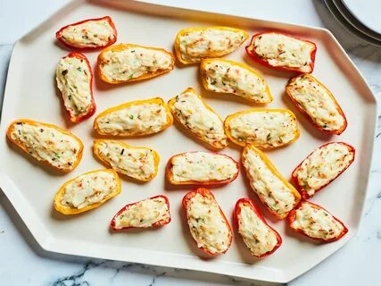 Рецепт фаршированных мини перцев сыром