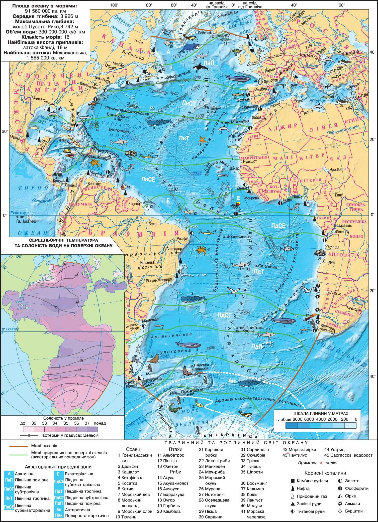 Море принадлежащее бассейну атлантического океана. Карта Атлантического океана 7 класс атлас. Северо Атлантический океан на карте. Полезные ископаемые Атлантического океана на карте. Атлантический океан атлас 7 класс.