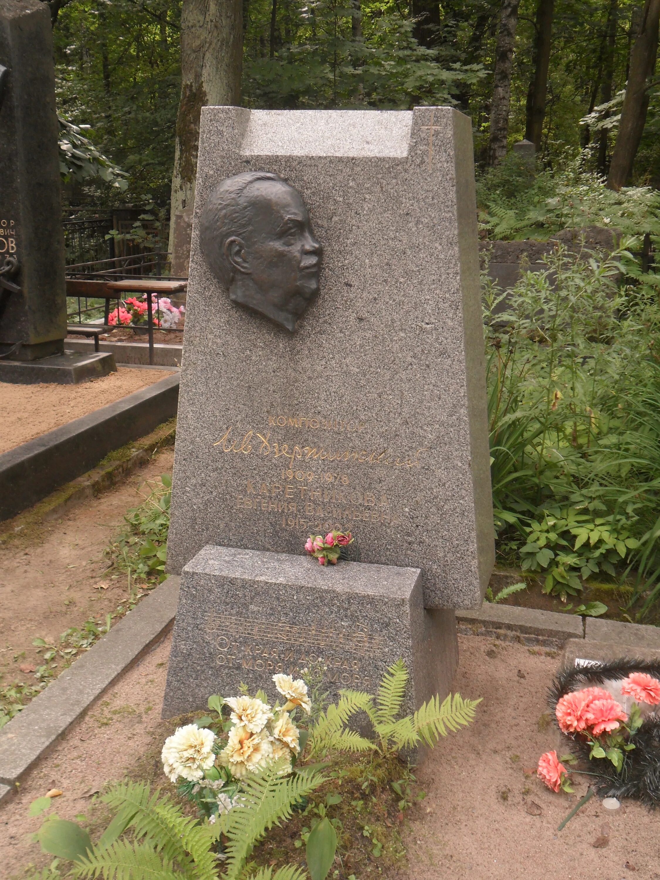 Дзержинский похоронен. Дзержинский могила. Могила композитора Дзержинского на Богословском кладбище.