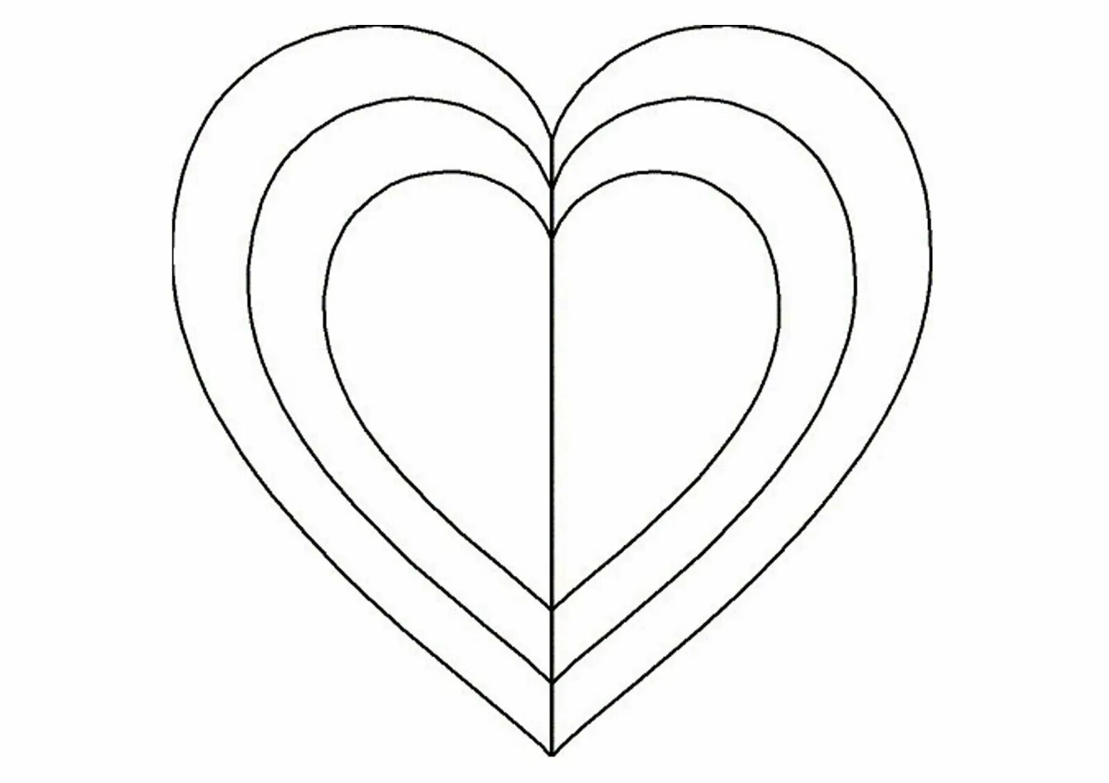 Сердечко на 4 листах