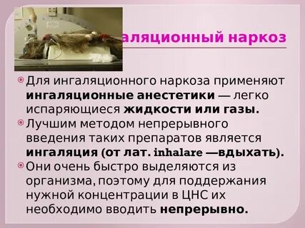 Наркоз рецепт