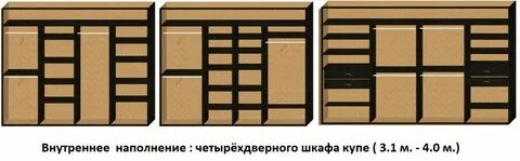 Наполнение дверей шкафа купе