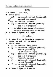 Как делать разборы по русскому языку