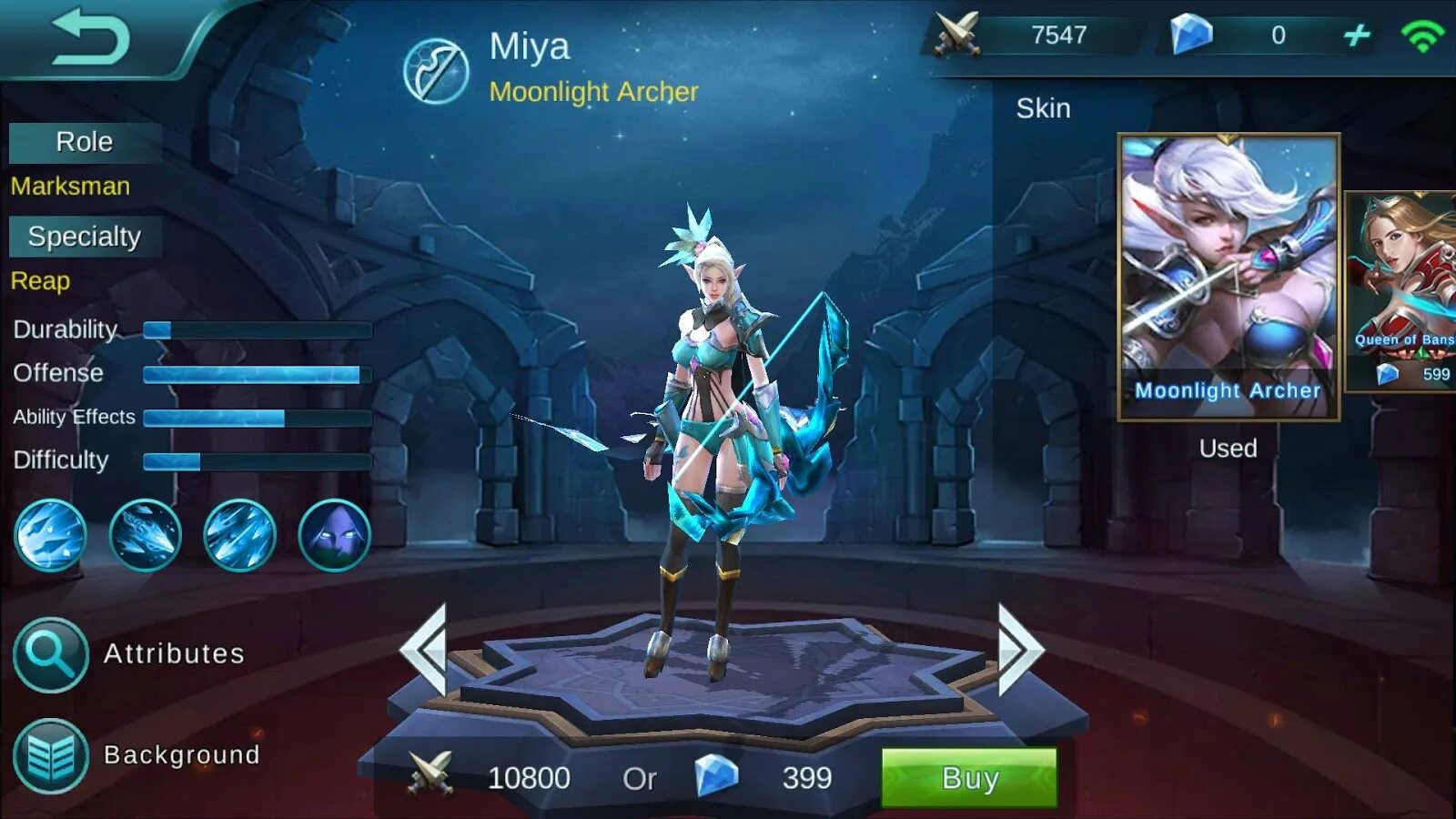 Обои с Мией из mobile Legends.