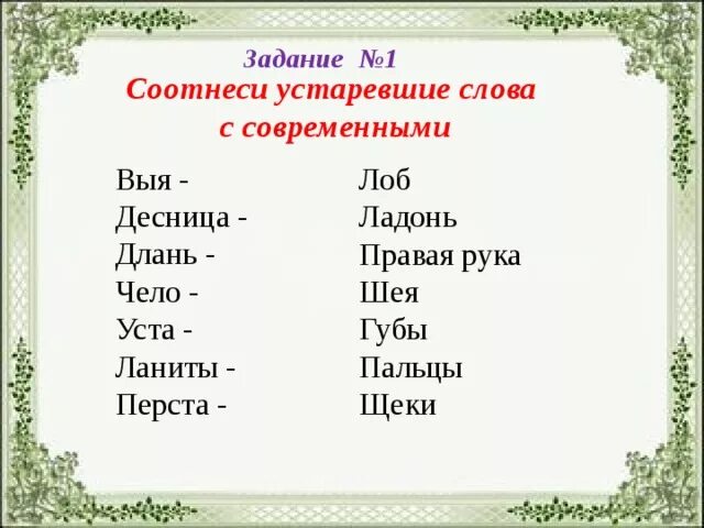 Устаревшие слова задание. Устаревшие слова. Задания на тему устаревшие слова. Старинные слова и современные. Старые и современные слова.