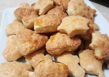 Слоеные печенья с орехами