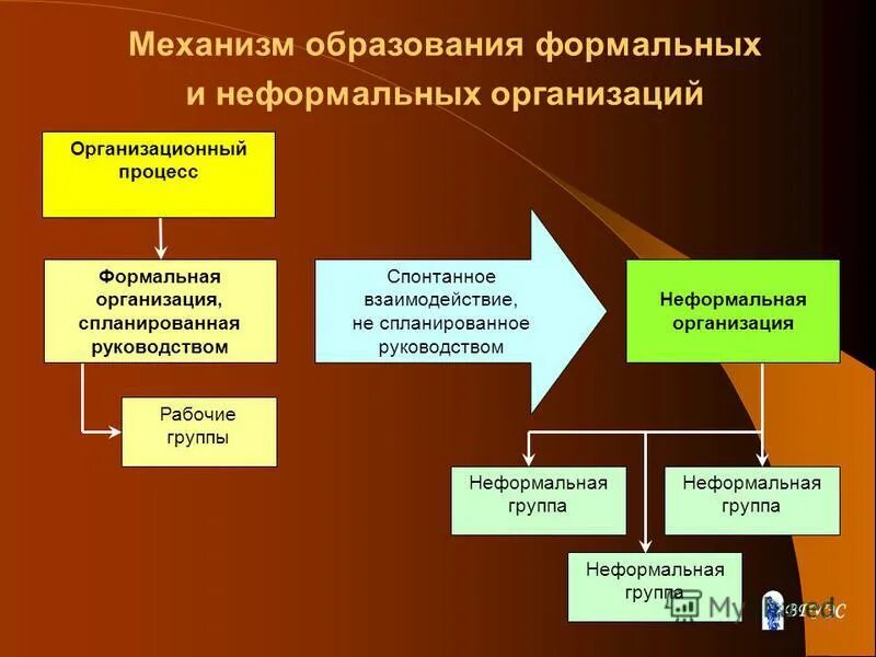 Образование неформальной организации