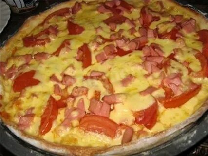 Пицца с колбасой картинки