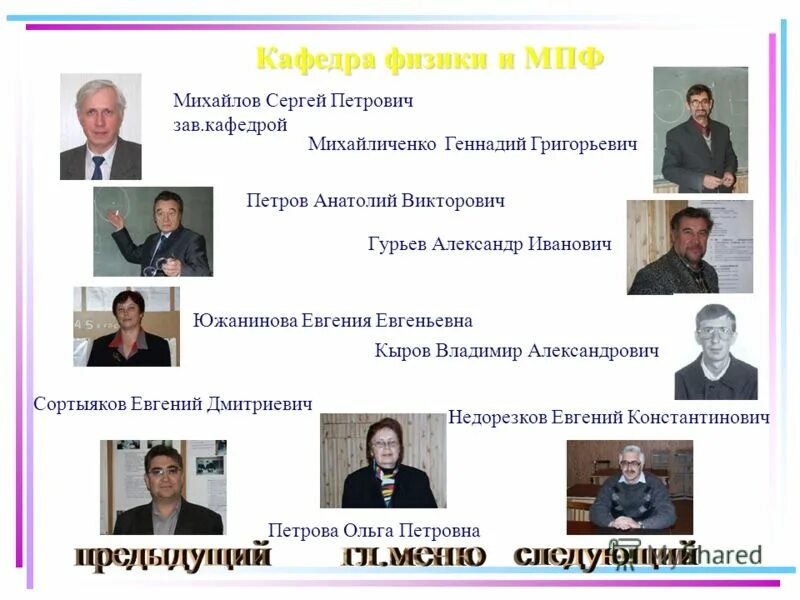 зав кафедрой физики. кафедра общей физики физфака мгу. салецкий александр михайлович. доктор наук профессор михаил. панчишин иван физфак мгу.