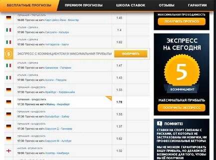 Спорт прогноз матчей