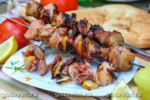 Вкусный шашлык из свинины с майонезом