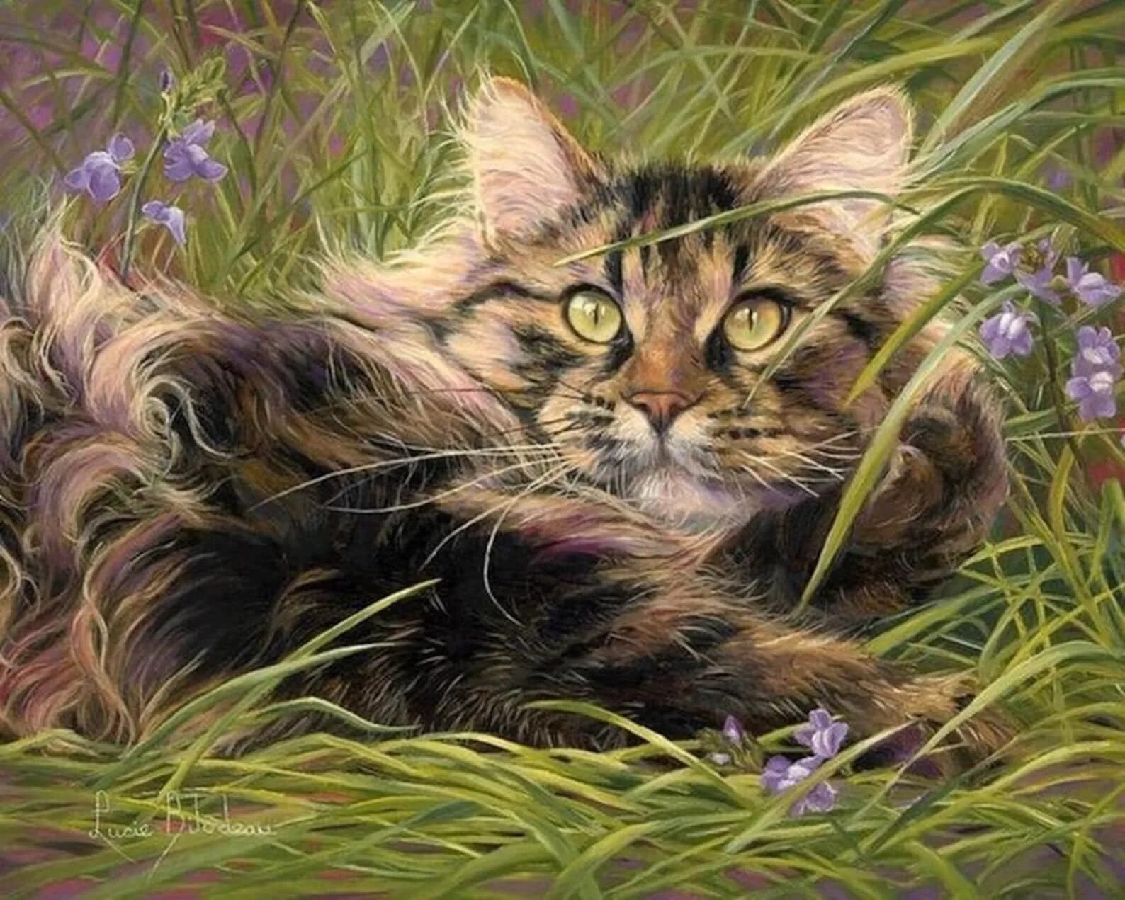 Художник животных как называется. Люси билодо художник. коты люси билодо. люси билодо картины кошки. канадская художница lucie bilodeau.