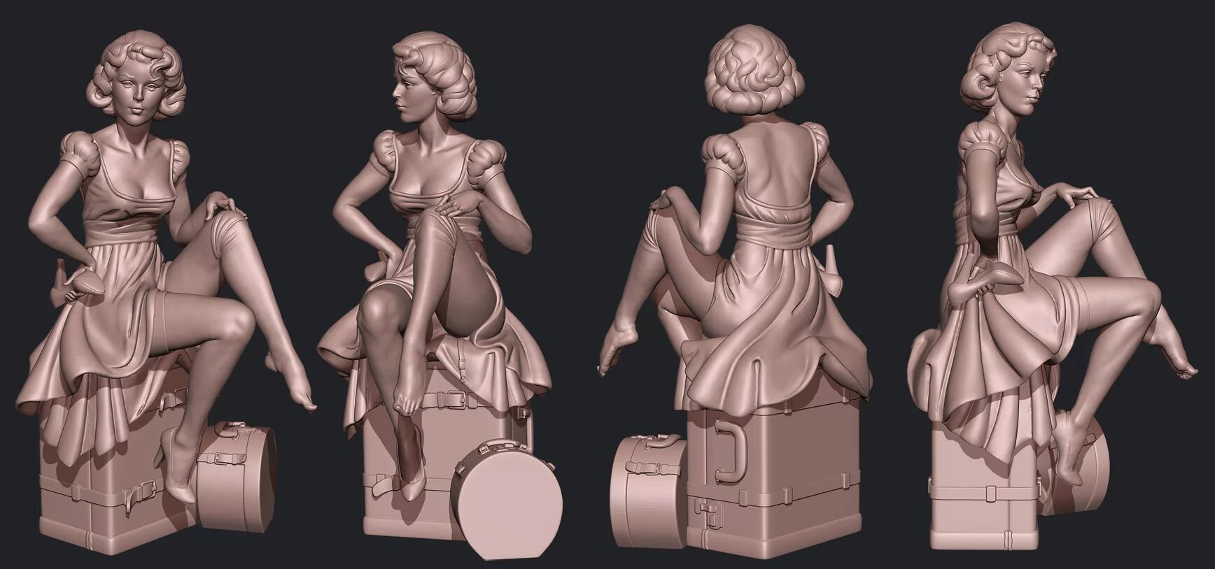 Мод figures. Скульптура 3д zbrush. цифровая скульптура zbrush. фигурки для моделирования. статуэтки для 3d принтера.