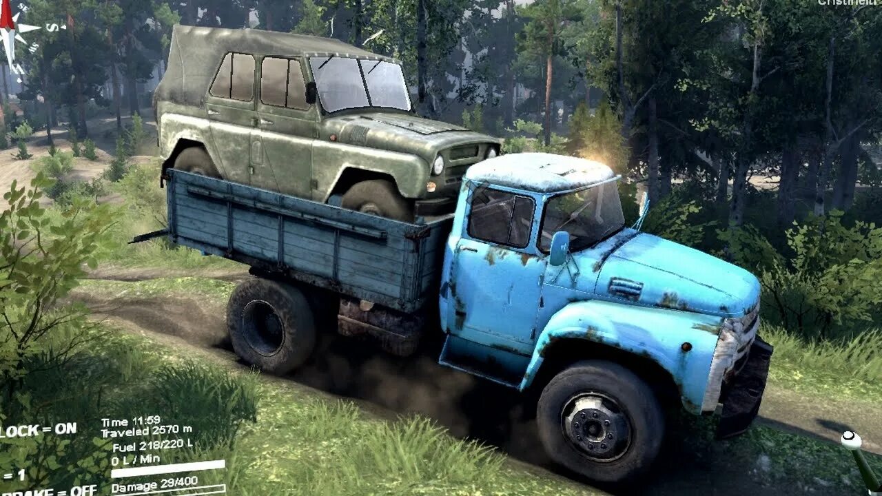 Игра зил 131. ЗИЛ 130 по грязи. ЗИЛ 130 превьюшка. ЗИЛ 130 игра. PBK 135 SPINTIRES.