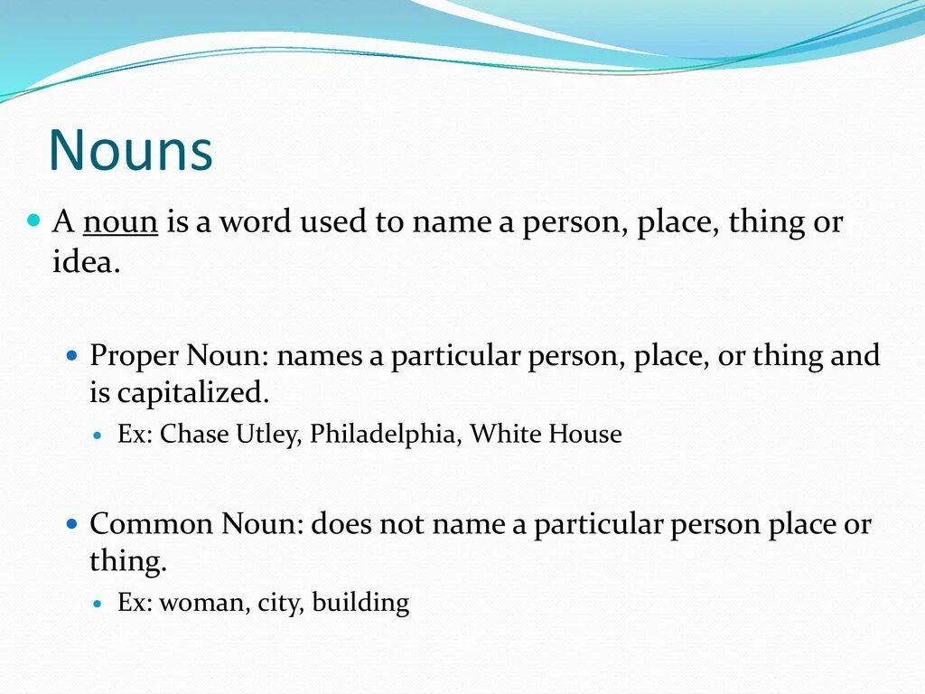 Person noun. Noun is. What is a Noun ppt. Using Nouns.