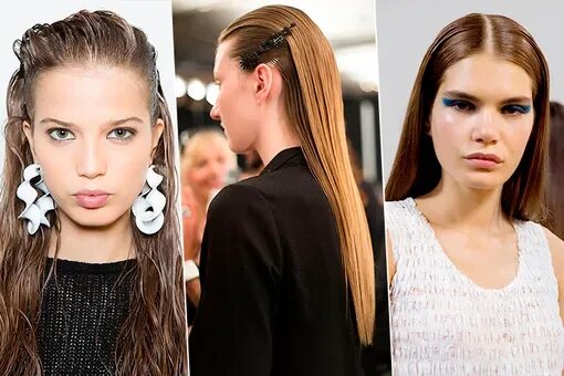 Прически с невидимками распущенные длинные волосы Gucci fall 2012 hairstyle Peinados, Peinados retorcidos, Ideas de cabello largo