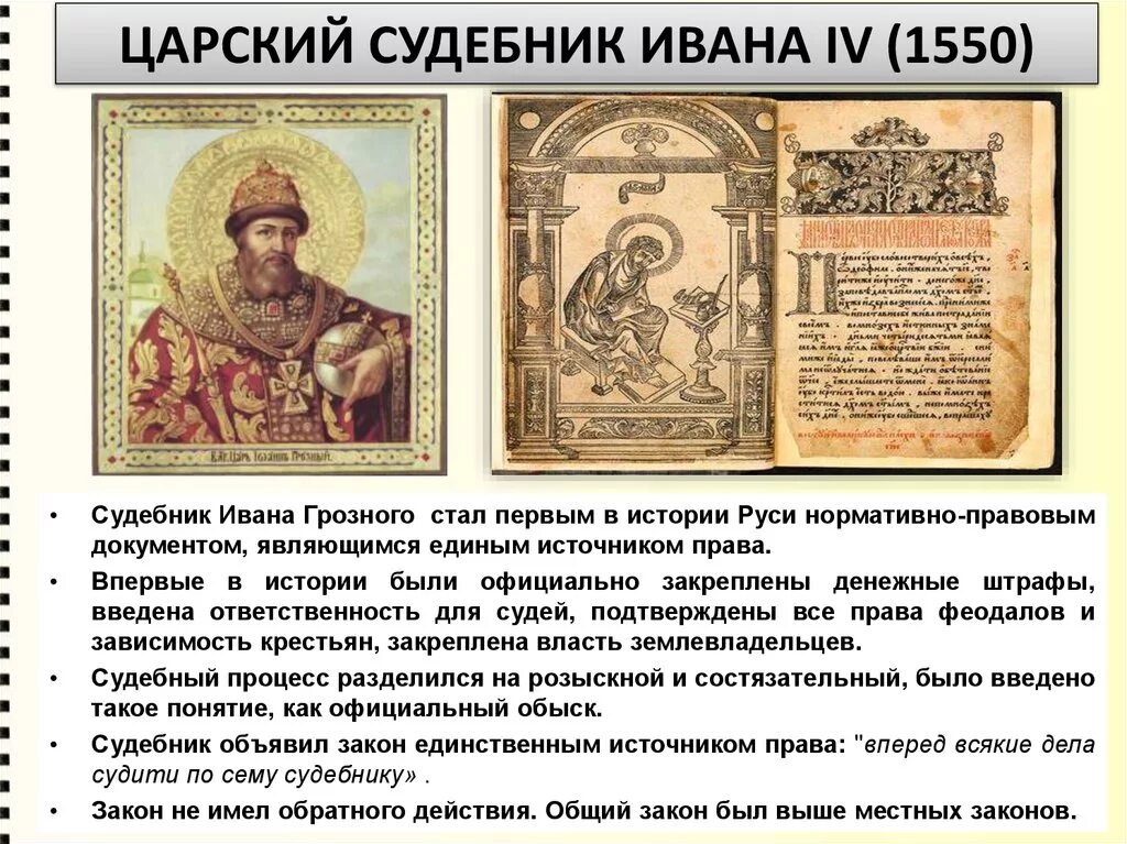 Судебник Ивана IV (1550 год). Судебник Ивана Грозного 1550 года. Царский Судебник Ивана Грозного. Принятие Судебника Ивана Грозного. Указы ивана 3