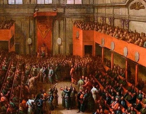 1569 год люблинская. Матейко люблинская уния. люблинская уния 1569. люблинский сейм картина. люблинская уния картина.