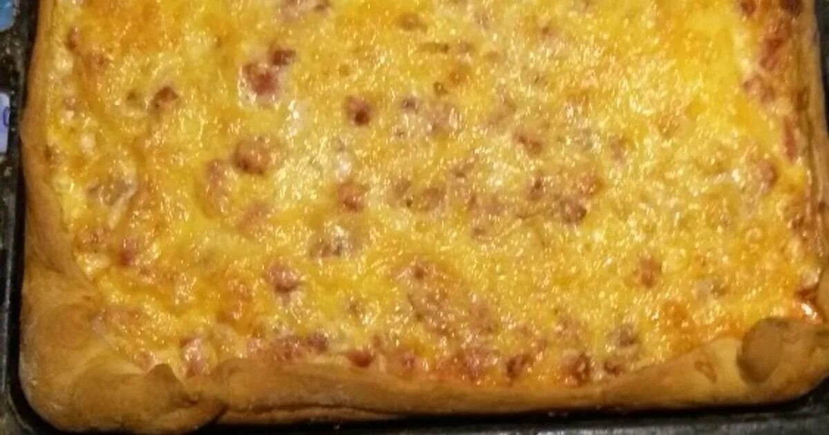 Пирог с колбасой фото Пирог с колбасой и сыром пошаговый рецепт с фото. Автор рецепта Оксана Кащеева
