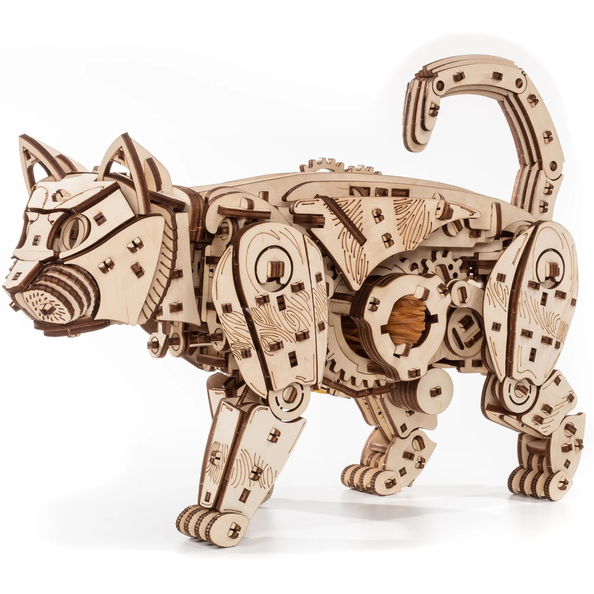 Art constructor. Механический кот. деревянный котики конструктор 3 штуки по номерам. ewa eco wood art. сборная модель eco wood art скайлорд.