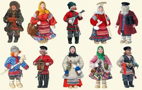 Фигурки в национальных костюмах