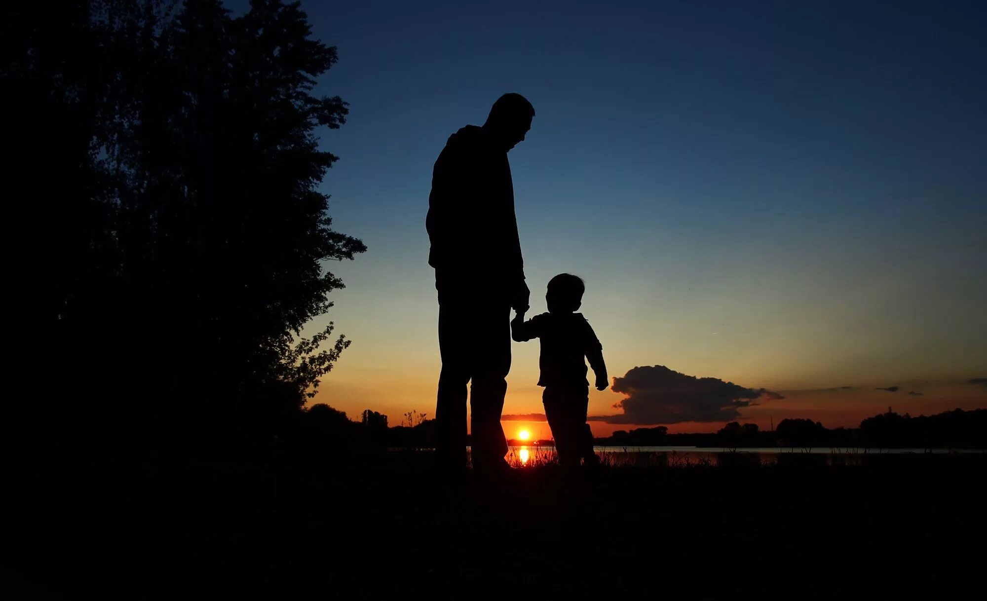 Силуэт папа с сыном. Семья с тремя детьми со спины. Ребенок верхом на папе. Отцы и дети. Два сына для сурового папы.